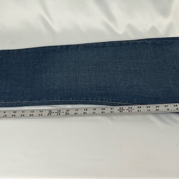 NWT Men’s Chaps Straight Fit Denim Jeans Medium Dark Blue Wash 36” x 32” - Picture 10 of 16